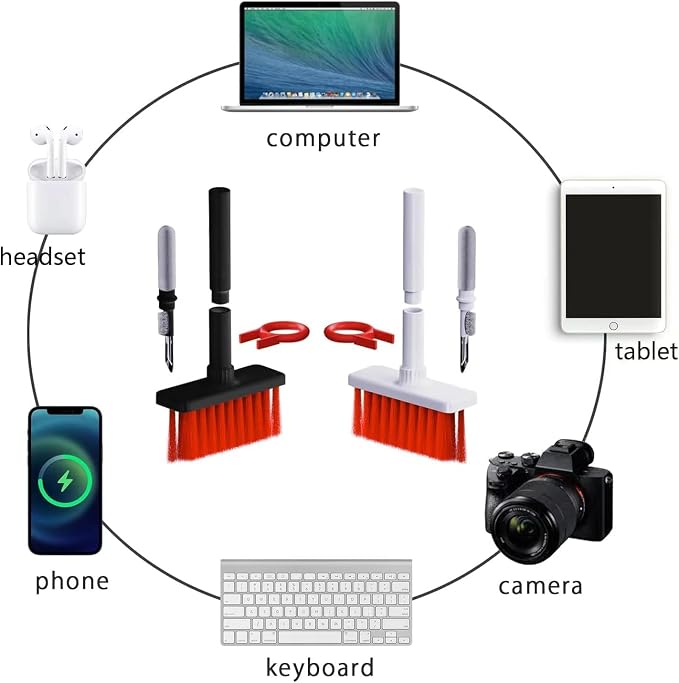 5 in 1 Keyboard Cleaning Brush Kit, Cleaning Tools - Image 4