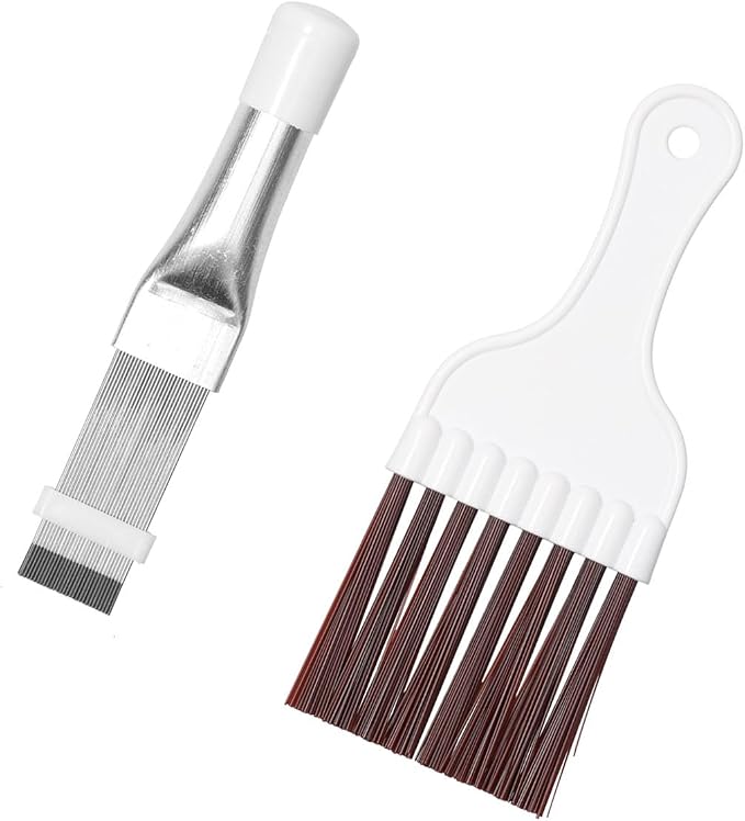 Air Conditioner Condenser Fin Comb and Cleaning Brush Set, Stainless Steel Fin - Image 8