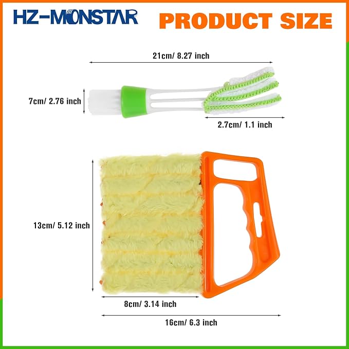3Pcs Window Venetian Blind Cleaner Duster Tool, Window Venetian 7 Finger - Image 7