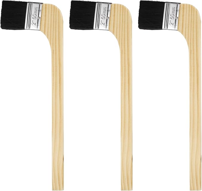 HARFINGTON Paint Brush 3Pcs 2" Brush Width Reusable Variety Angled Bend Brushes by HARFINGTON