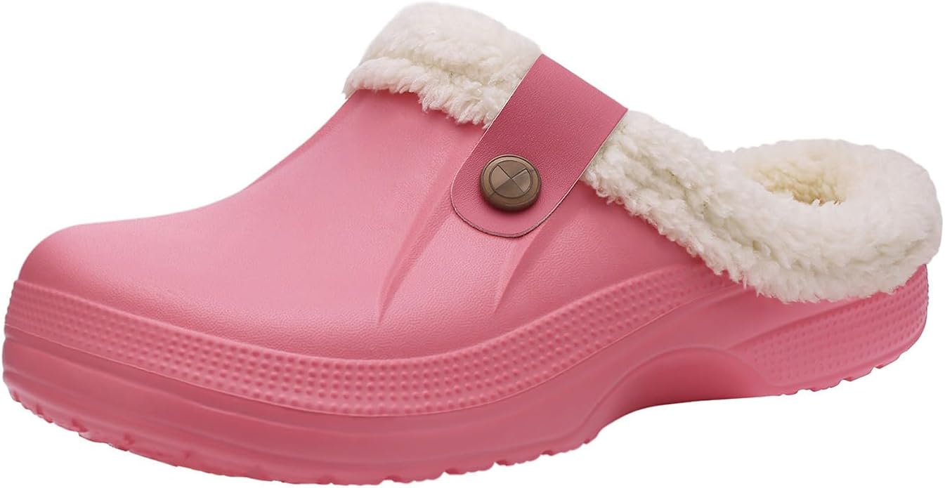 Beslip Classic Fur Lined Clogs Waterproof Winter Fuzzy Slippers by Beslip