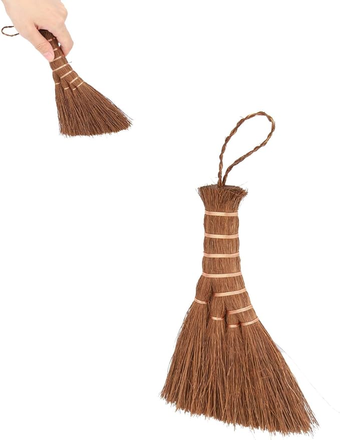 Hand Whisk Broom, 5.9in Small Whisk Broom Hand Held Tea Tray Brush by HERCHR
