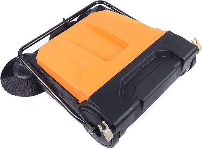 Twin Walk-Behind Outdoor Hand Push Floor Sweeper - Image 4