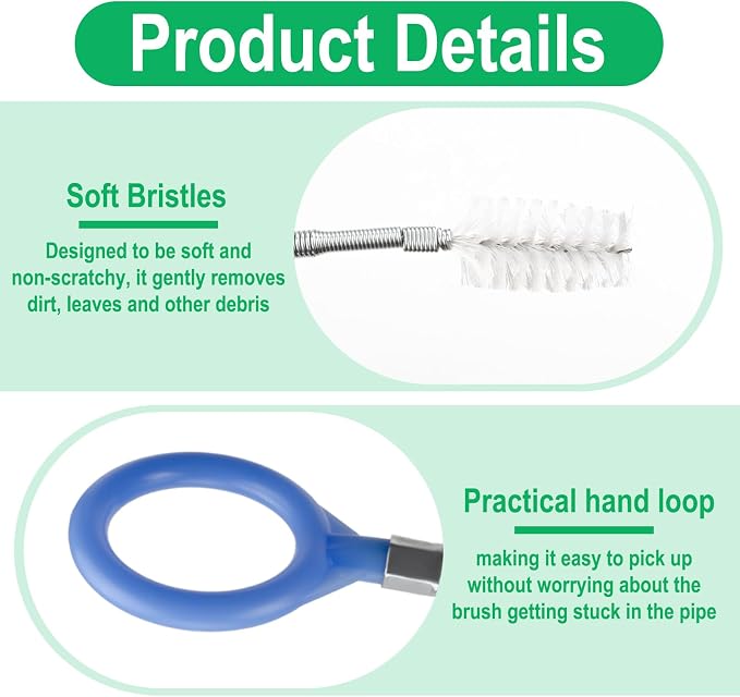 Auto Sunroof Drain Cleaning Tool, 120 Inch Flexible Tube Cleaning Brush - Image 3