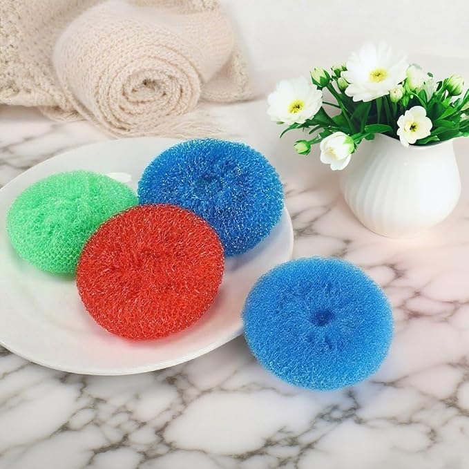 25 Pcs Plastic Dish Scrubbers, Reusable Non-Scratch Nylon Scouring Pads Bulk - Image 7