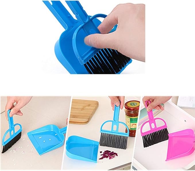 Mini Dustpan and Broom Set 1 Pcs Dustpan Brush Set Portable Plastic Brush Set - Image 7