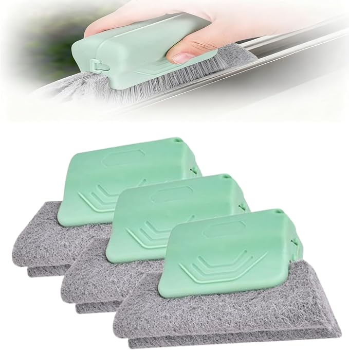 Magic Window Track Cleaner, Window Groove Cleaning Brush Hand-held Magic by Morekfly