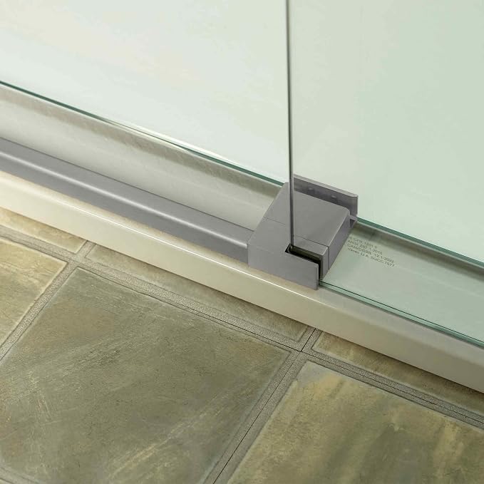 Woodbridge 56-60" W x 80" H Frameless Single Sliding Shower Door - Image 10
