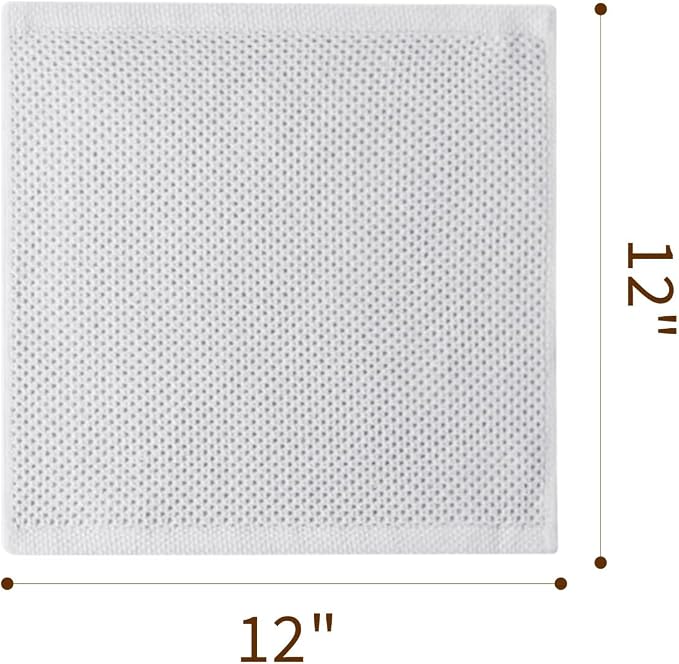 Cotton Dish Cloths 6 Pack, 12x12 Inch – Super Absorbent, Quick-Dry & Reusable - Image 2