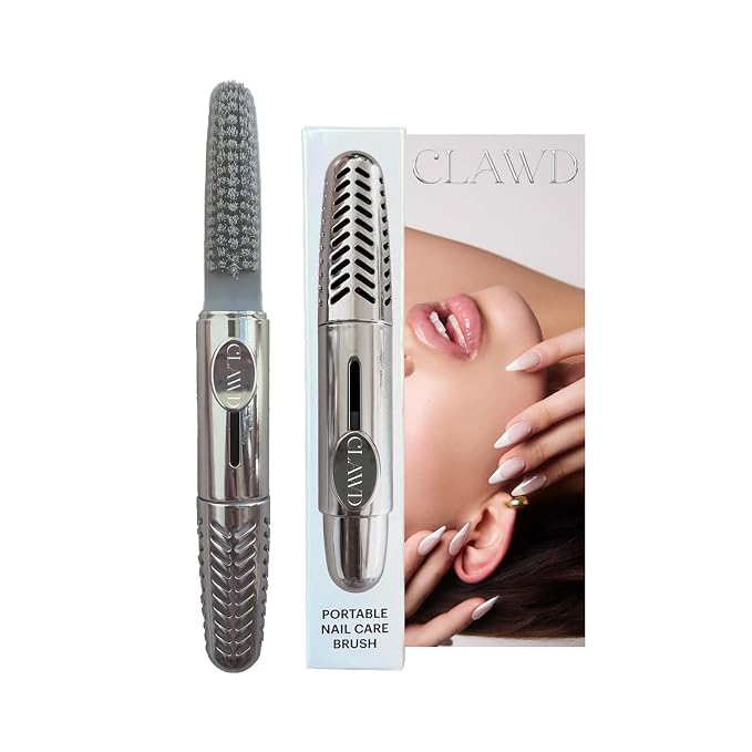 CLAWD Nail Brush for Cleaning Fingernails | Soft Bristle Portable Travel Nail - Image 9