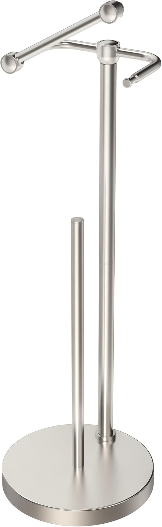 Toilet Paper Holder Stand, Post Pivoting Design Free Standing Toilet Paper by ElevateYourSpaceChooseRARXTR