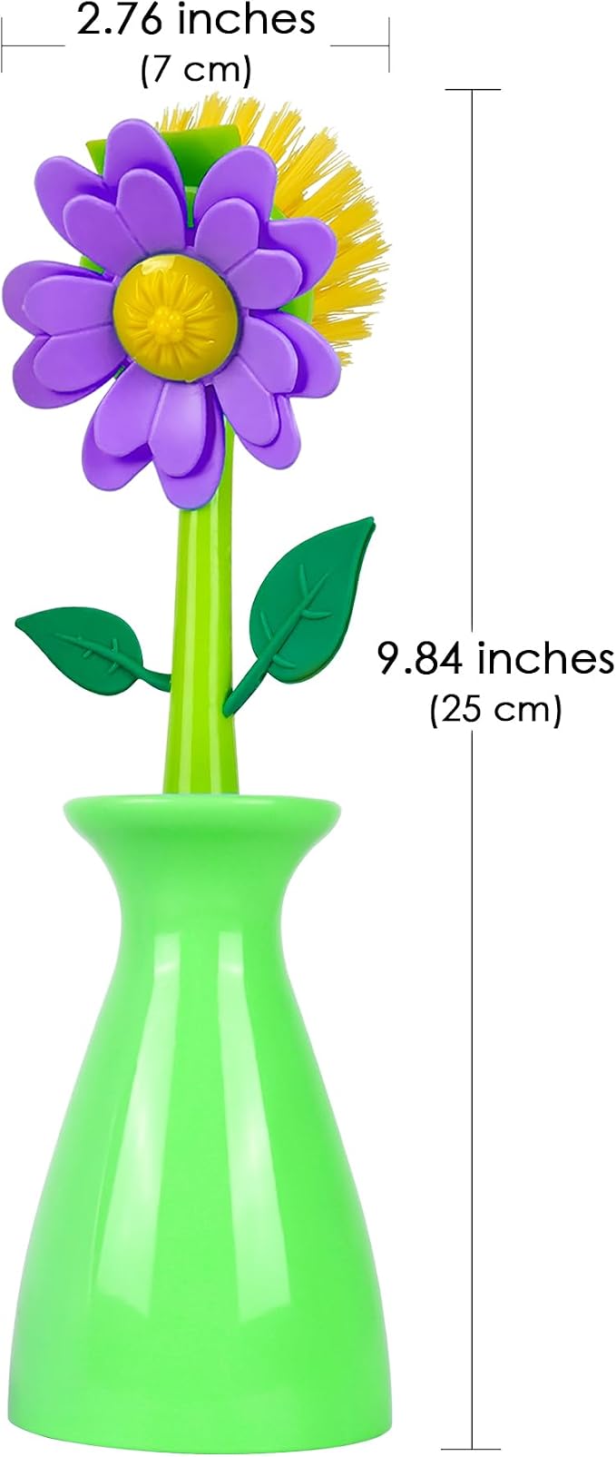 Long Handle Vegetable and Fruit Brush, Florganic Dish Brush - Image 2