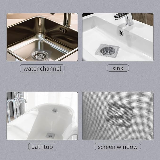 50 Pack Disposable Shower Drain Hair Catcher - Image 4