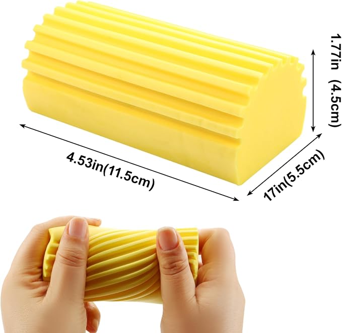 4-Pack Damp Cleaning Sponge Brush Set - Image 2