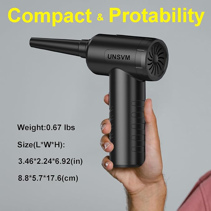 Air Duster, Efficient Electric Air Duster, Compact Rechargeable Cordless - Image 2
