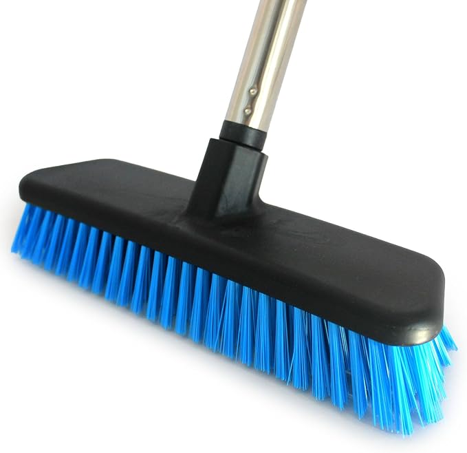 Deck Brush with Retractable Long Handled Floor, Floor Scrub Brushes, Heavy-Duty by Unknown