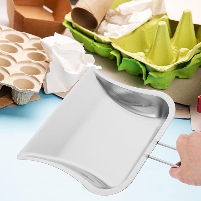 Mini Dust Pan for Table Metal Dust Pan and Brush Sets Stainless Steel Shovel - Image 6