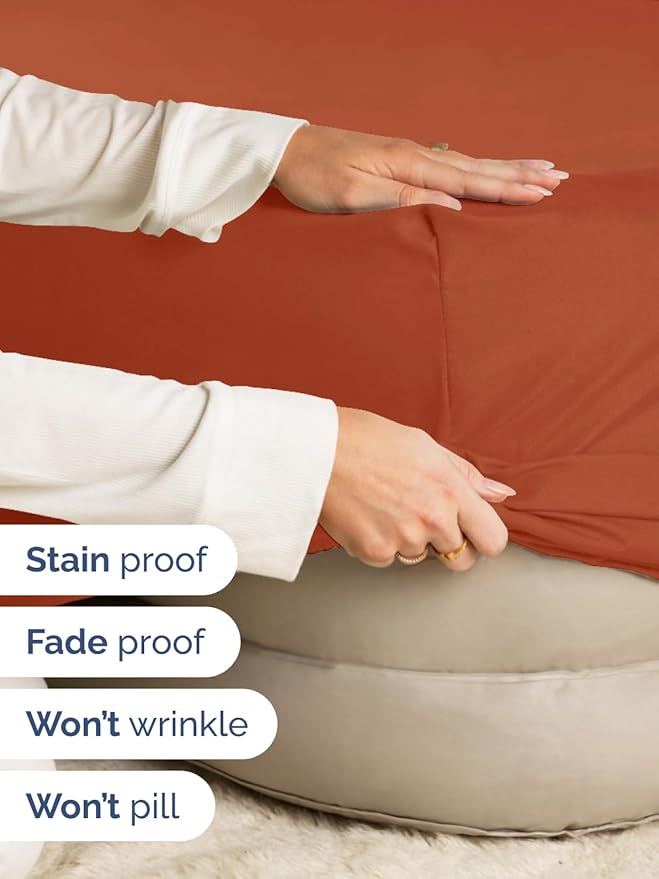 Extra Deep Twin Fitted Sheet - Hotel Luxury Single Fitted Sheet Only - Easily Fits 18 inch to 24 inch Mattress - Ultra Soft, Wrinkle & Fade Free w/Extra Deep Pockets - Breathable & Comfy - Terracotta