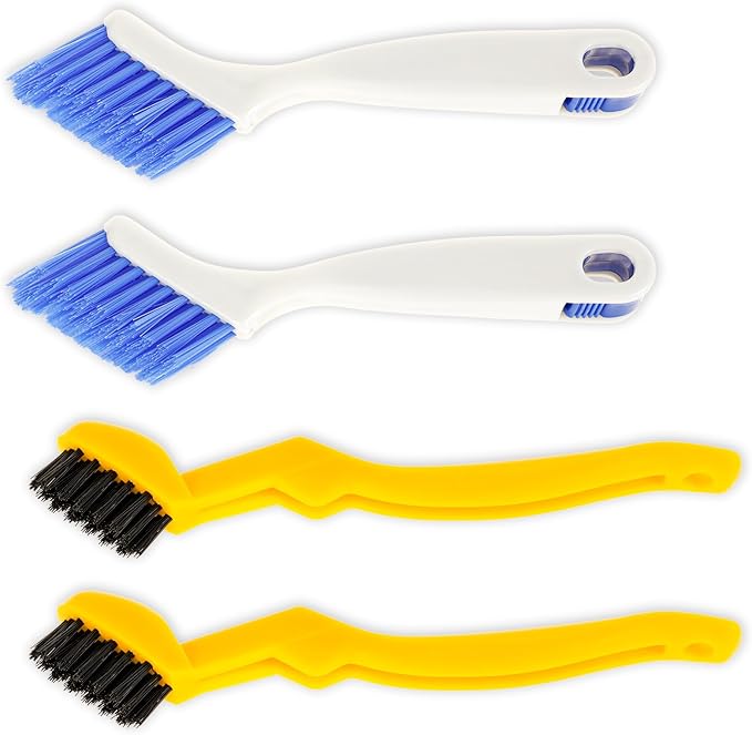 4pcs Bathroom Gap Cleaning Brush, Small Crevice Cleaning Brushes, Hand-Held by FALESOUL