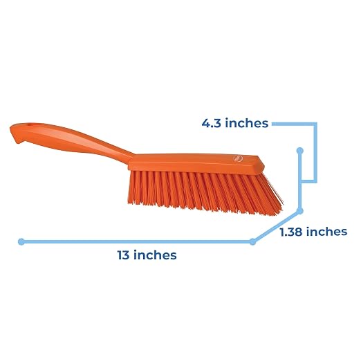 Vikan 45897 Bench Cleaning Brush, Polypropylene/Polyester Medium Bristle - Image 2