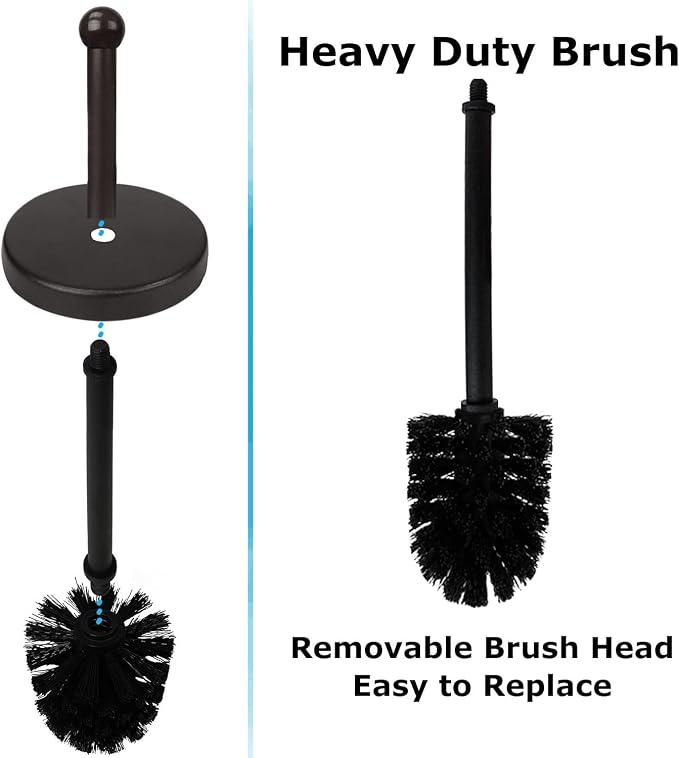 Blue Donuts Toilet Brush and Holder - Image 5