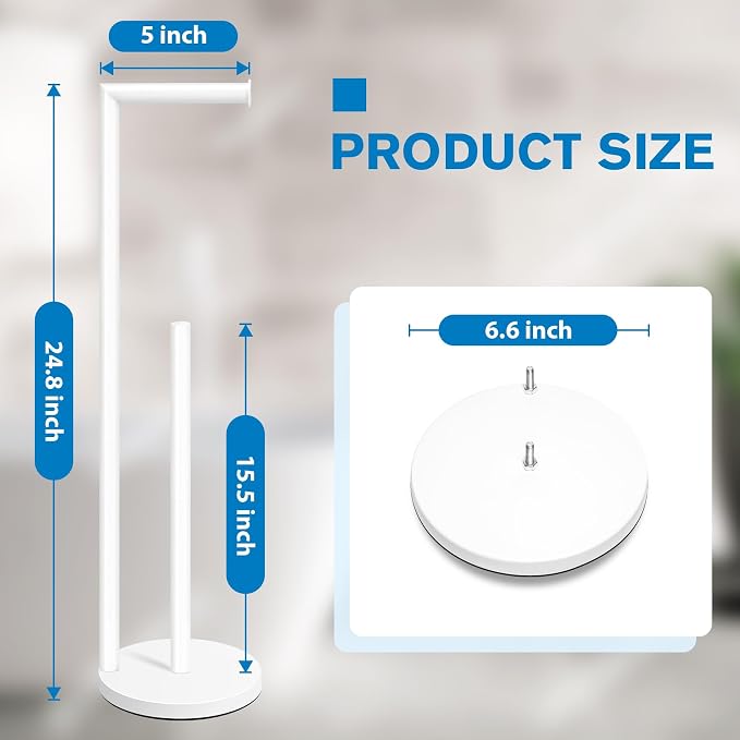 Toilet Paper Holder Stand, Toilet Paper Holder Free Standing, Toilet Paper - Image 2