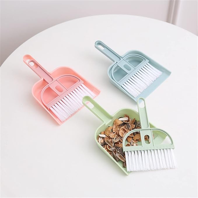 Mini Desktop Dustpan Set Car Sweep Bed Hair Garbage Shovel Small Sweeping - Image 4