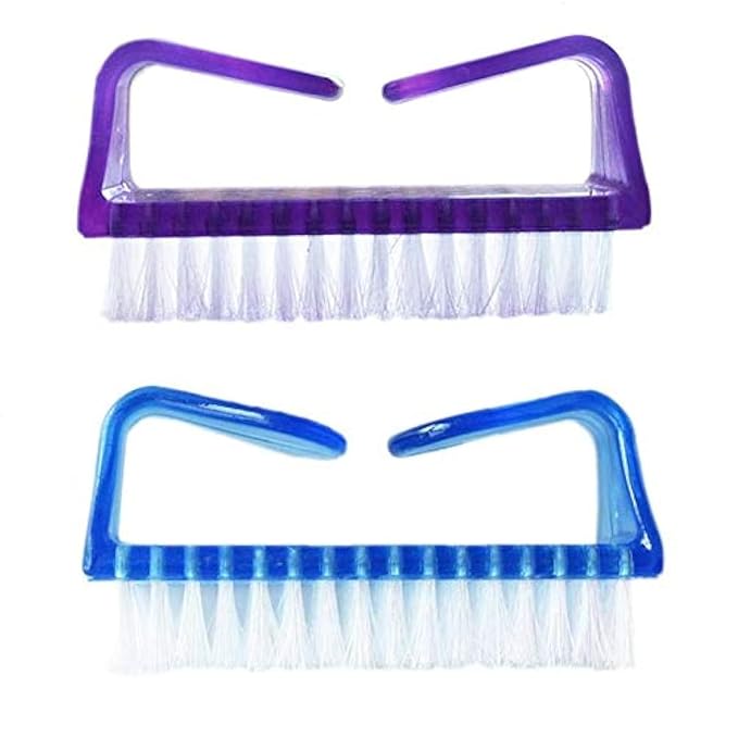 Leline's Nail Brush, 2 Pieces Handle Grip Nail Cleaner Brush, Soft Kids Nail by Lelines