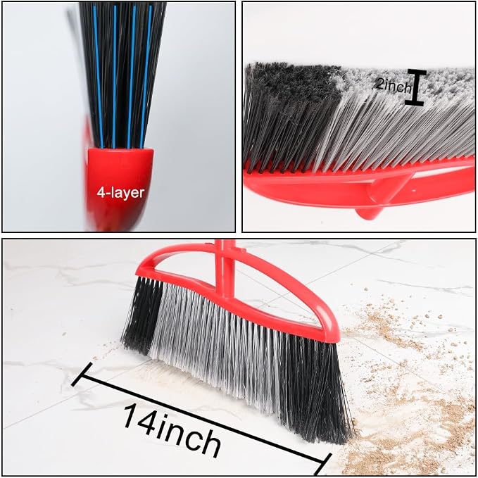 3-Pack Indoor Outdoor Broom Set - Image 7