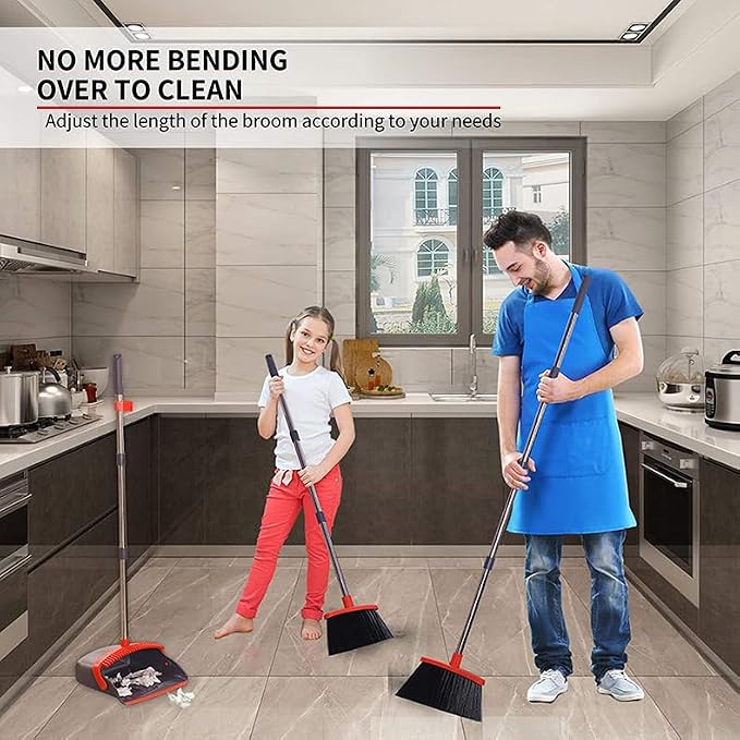 2-Pack is More economical，Broom and Dustpan， - Image 6