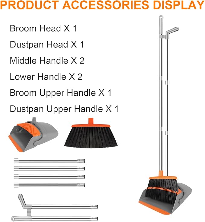Broom and Dustpan Set for Home, Broom - Image 8