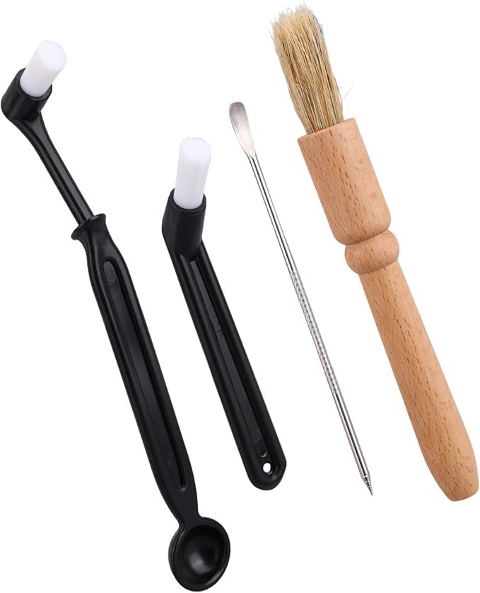 4pcs Coffee Machine Cleaning Brush Set, Professional Espresso Brush Grinder Tool by Unknown