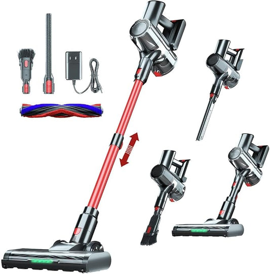 Cordless Vacuum Cleaner, 48Kpa Strong Suction, 50Mins Runtime, Anti-Tangle by Unknown