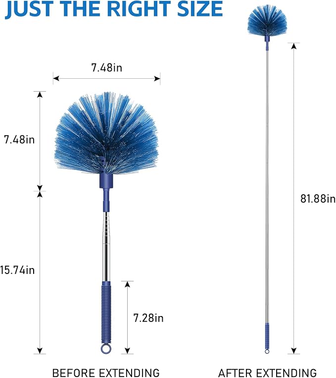 SetSail Cobweb Duster with Extension Pole, Retractable Dusters - Image 2