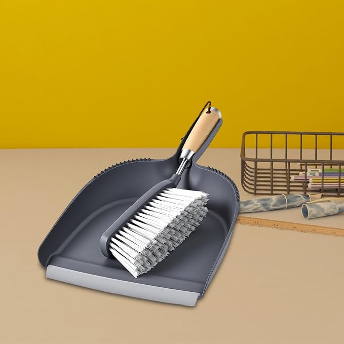 Fenteer Dustpan and Brush Set Mini Portable Multipurpose Handheld Broom and - Image 5