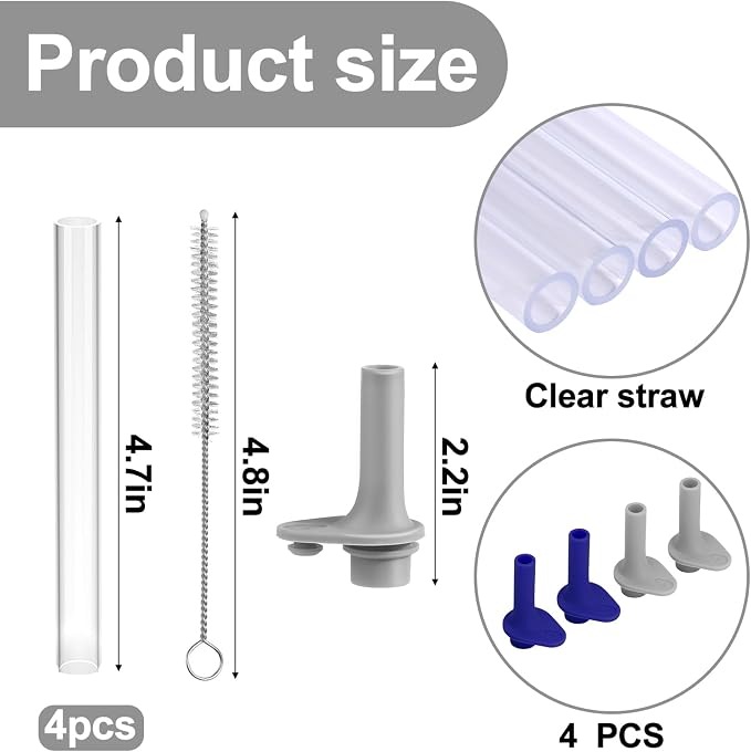 XANGNIER Replacement Straws and Bite Valve Compatible - Image 3