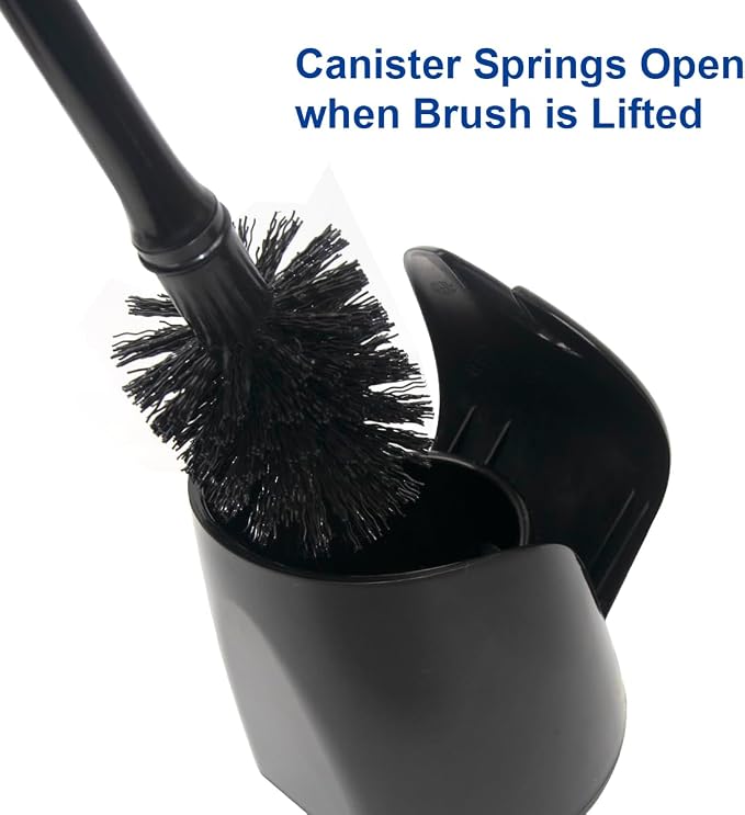 CELOX Toilet Bowl Brush and Holder, Compact Toilet Brush - Image 5