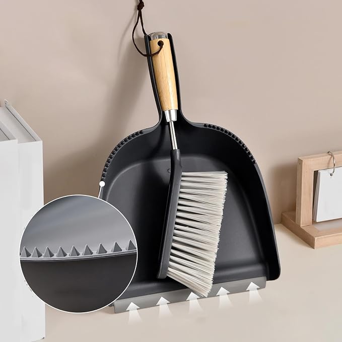 Fenteer Dustpan and Brush Set Mini Portable Multipurpose Handheld Broom and - Image 2