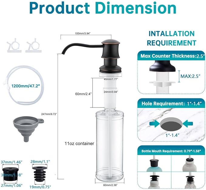 Delle Rosa Soap Dispenser, Liquid Soap Dispensers - Image 5
