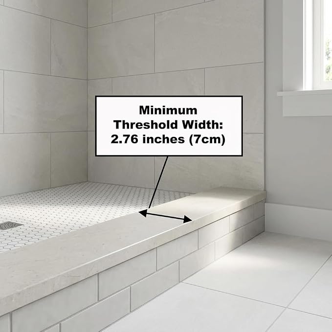 56"-60" W x 75" H Frameless Shower Door, Double Sliding Shower Door, 5/16" - Image 8