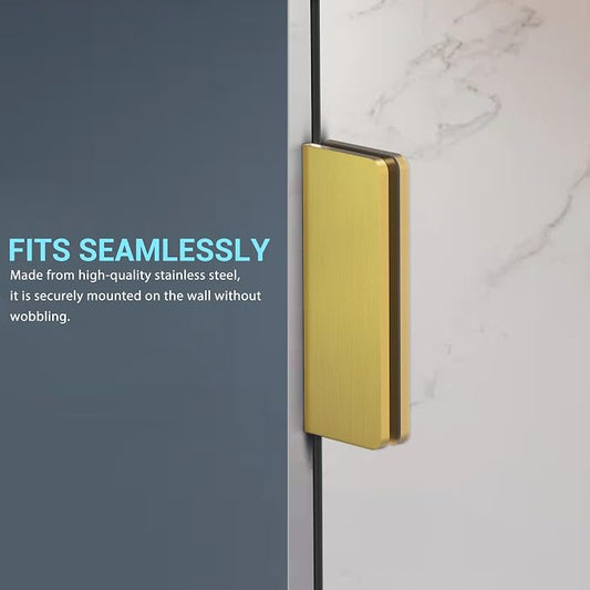 Bathtub Shower Door, 1/4" Clear Tempered Frameless Shower Glass Door, Tub - Image 2