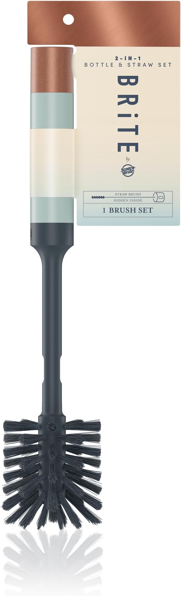 Brite by Scotch-Brite Limited Edition 2-in-1 Straw and Bottle Brush Set by Scotch-Brite