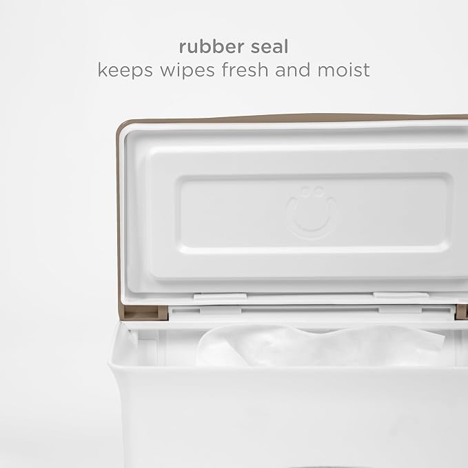 Ubbi Baby Wipes Dispenser with Weighted Plate and Secure Seal, Nursery and Baby - Image 4
