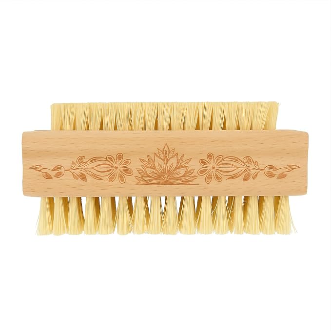 Wooden Fingernail Brush & Nail Scrubber to Clean Under Nails, Hand and Toenail - Image 4