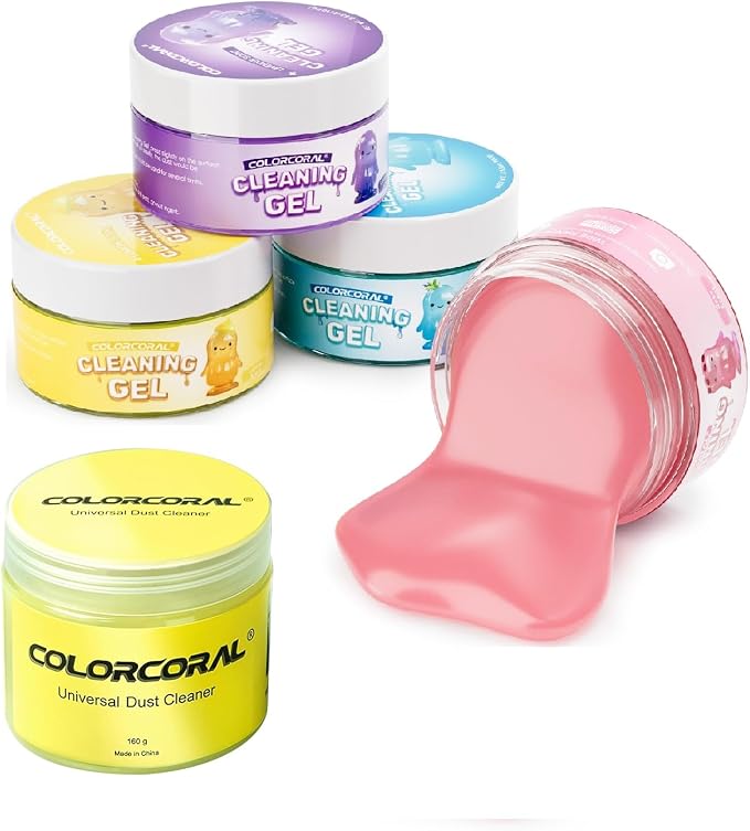Car Cleaning Gel Reusable 5pack by ColorCoral