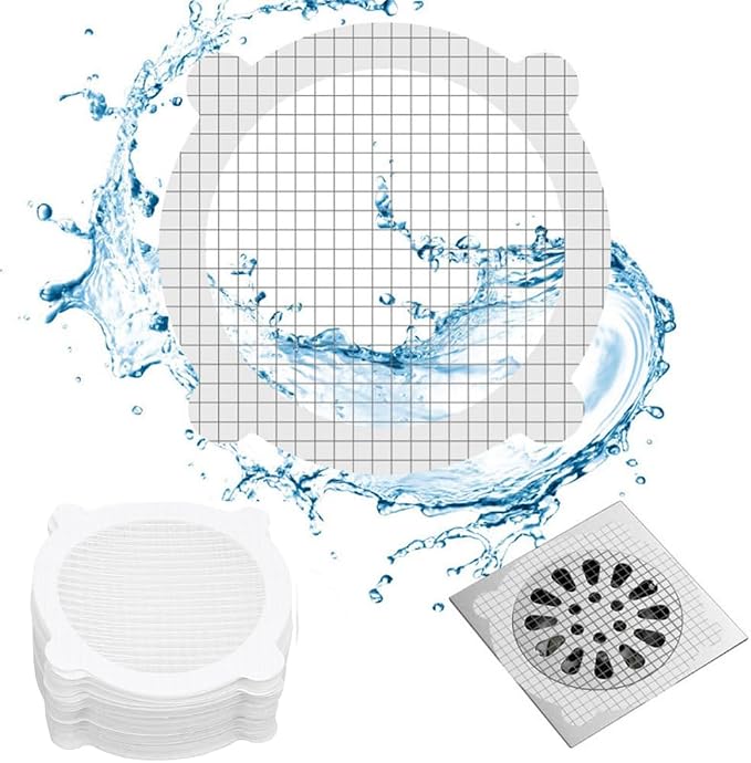48Pack-Disposable Shower Drain Hair Catcher Mesh Stickers by Unknown