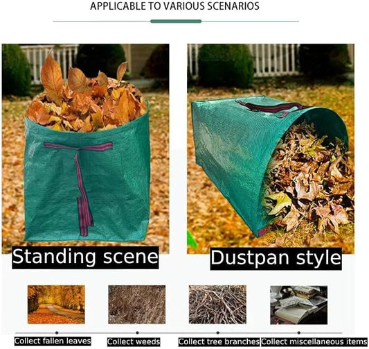2 PACK Leaf Bag, Lawn Bags, Reuseable Yard Waste Bag, Heavy Duty Lawn and Leaf - Image 2
