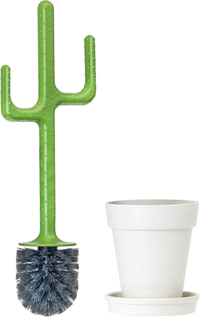 Vigar Cactus Toilet Brush Set, Toilet Brush and Holder Set by VIGAR