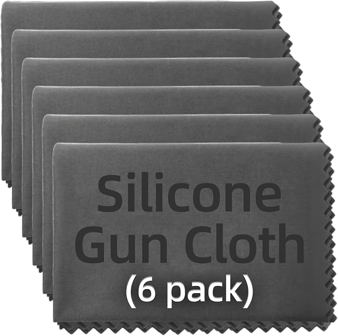 6 Pack Microfiber Silicone Gun Cleaning Cloth by Unknown