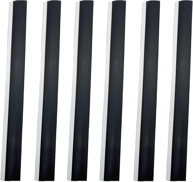 6 Pcs Dustpan Edge Replacement, 26cm Garbage Shovel Rubber Lip Strip by Unknown